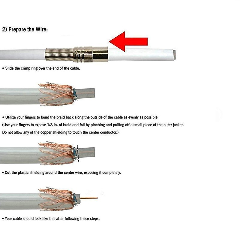 10x BNC Male with Gold Screw (Copper) for Coaxial Cable
