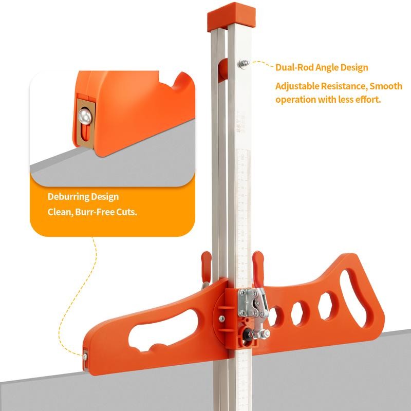 SnapFixMate Durable Stainless Steel Drywall Cutter with Hand Push -