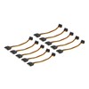 10 Pack SATA Cables 15 Pin 90 Degree Male to
