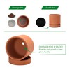 2-Pack Terracotta Plant Pots with Saucers, 3 Inch, 40-X-B-0