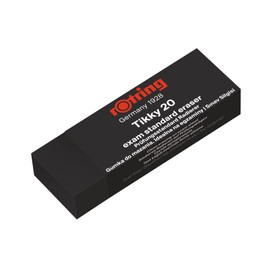 rOtring Tikky Exam Standard Premium Large Pencil Erasers - Clean Dust Free Erasing - Pack of 6 Rubbers