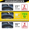 AUTOFREE 16 Inch Wheel Rim Covers Hubcaps Black Matte, Universal
