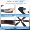 12 Pack Ceiling Fan Filters for Blades Activated Carbon, Fan
