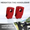 Universal Motorcycle Handlebar Riser 22mm Handle Bar Heightening Adapter Mount