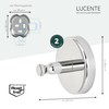 bremermann® LUCENTE bathroom range - 2-Piece Hand Towel Hook Set