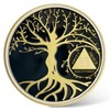 6 Year Sobriety Coin - Gold Tree of Life AA