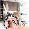EVERNOOK Kitchen Shears Seafood Scissors Sharp Stainless Steel (Pack Of