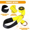 Wowangce 4 Pack Lasso Tow Truck Straps with D Ring