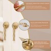 SPDYCESS 4 PCS Ginkgo Leaf Shape Kitchen Drawer Knob, Gold