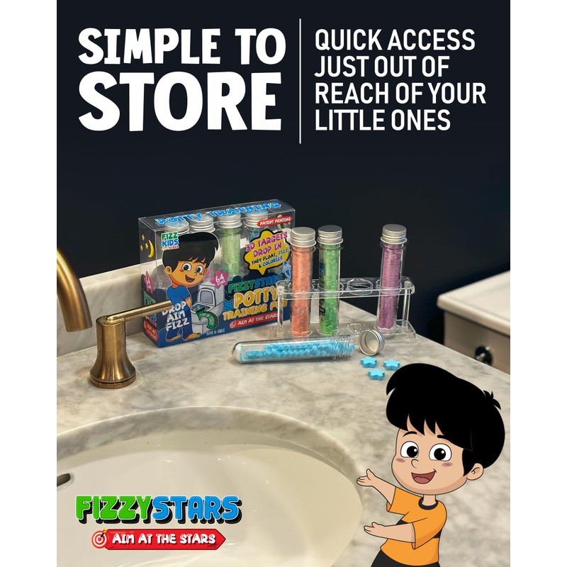 FIZZY STARS Potty Training - New Bubbling Coloring Changing Targets