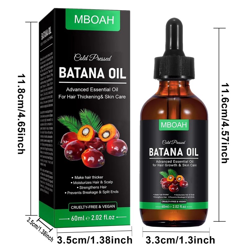 BSMKD 2 PCS Aceite de Batana, 120ML aceite de Batana