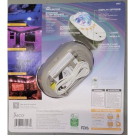 JASCO EcoScapes Galaxy Night Light Projector Laser Starfield & Nebula w/Sleep Sounds
