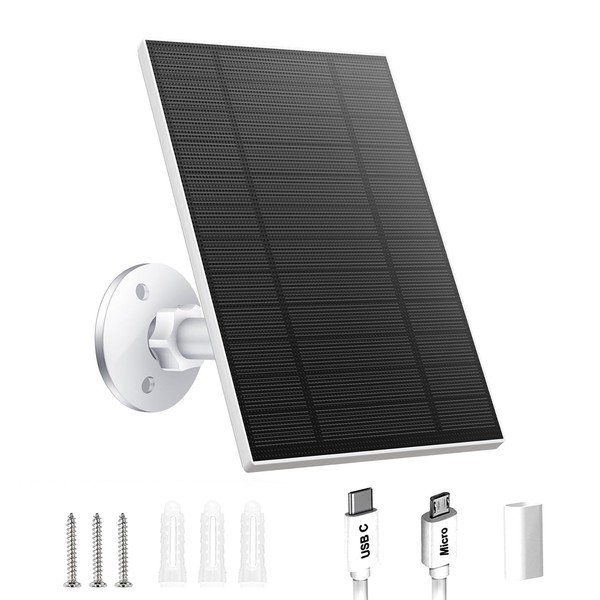 Catgod 5W Solar Panels for Security Camera, Solar Panel with