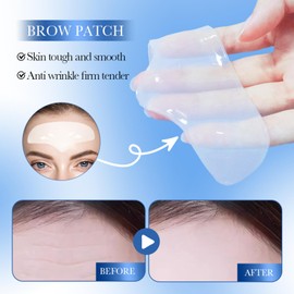 Anti Falten Stirn Pad, Forehead Wrinkle Patches, Anti Aging Gesichts Anti-Falten-Patches, Anti-Falten Stirn Flecken Mit Kollagen, Verbessern Sie Die Stirnfalten, 10 Stück