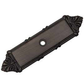 10 Pack - Cosmas 9467ORB Oil Rubbed Bronze Cabinet Hardware Knob Backplate/Back Plate