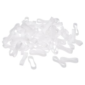 MECCANIXITY Silicone Rubber Bands Rings 100Pcs Non-slip 20mm Dia 0.7mm Thick 5mm Width for Wire Cord Cable Wrapping, Bundle