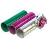 3 Rolls of Streamers Holographic Green Pink Gold or Blue/Red/Silver – Assorted Colours