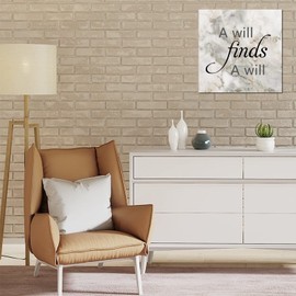 A Will Finds A Way Porch Leaner Wood Wood Sign Blank Circle Wood Sign Love You More Wooden Sign Wooden Plaque No Odor Classic Movie for Christmas Tree Decorations 35X35Cm