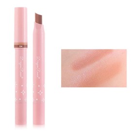 2 Color Eyeshadow Pen Set, One Touch Molding Silkworm Pen, Lazy Eyeshadow, Gradient Eye Shadow Stick, Eye Shadow Artifact, Pink Shell, 2 Color Eye Shadow Stick, A Beginner Necessary, Can Shape and