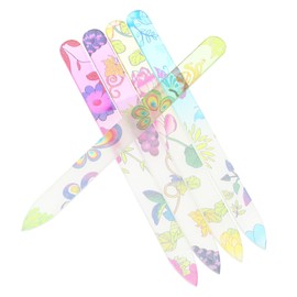 WOONEKY 5 Pack Nail Files Manicure Buffers Glass Nail File Boards Smooth for Professionals Learners Random