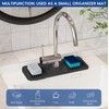 14.6 Inch Silicone Faucet Mat for Kitchen Sink Splash Guard