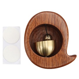 Shopkeepers Bell for Door Opening Antique Decorative Wooden Hanging Doorbell for Refrigerators Whale Shape