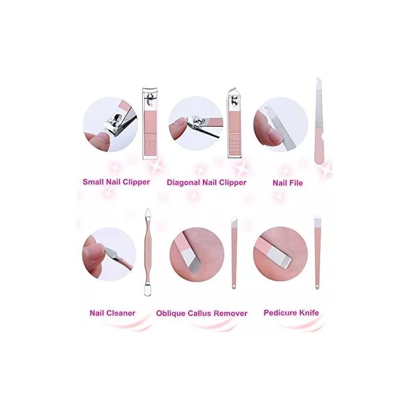 Shicen Set De Manicura Shicen, Kit De Cortaúñas Profesional, Pedicu
