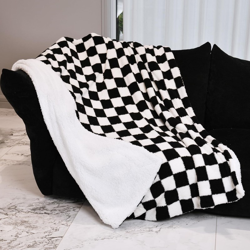 DREAMLANDING Sherpa Fleece Blanket Sofa Throw Double-Sided Super Soft Warm