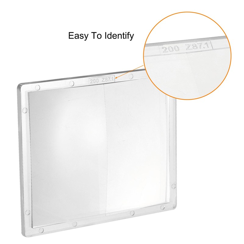 sourcing map 3pcs Welding Magnification Lens 3.54" x 4.25" (2