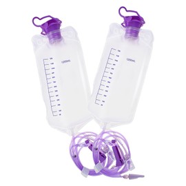 2Pcs Plant Drip Bag, Water Drip Bags, Automatic Plant Watering Drip Irrigation with Valve Kits for Potted Plants, 1200ML