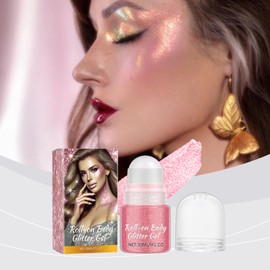 Roll-on Body Glitter Gel (Pink)