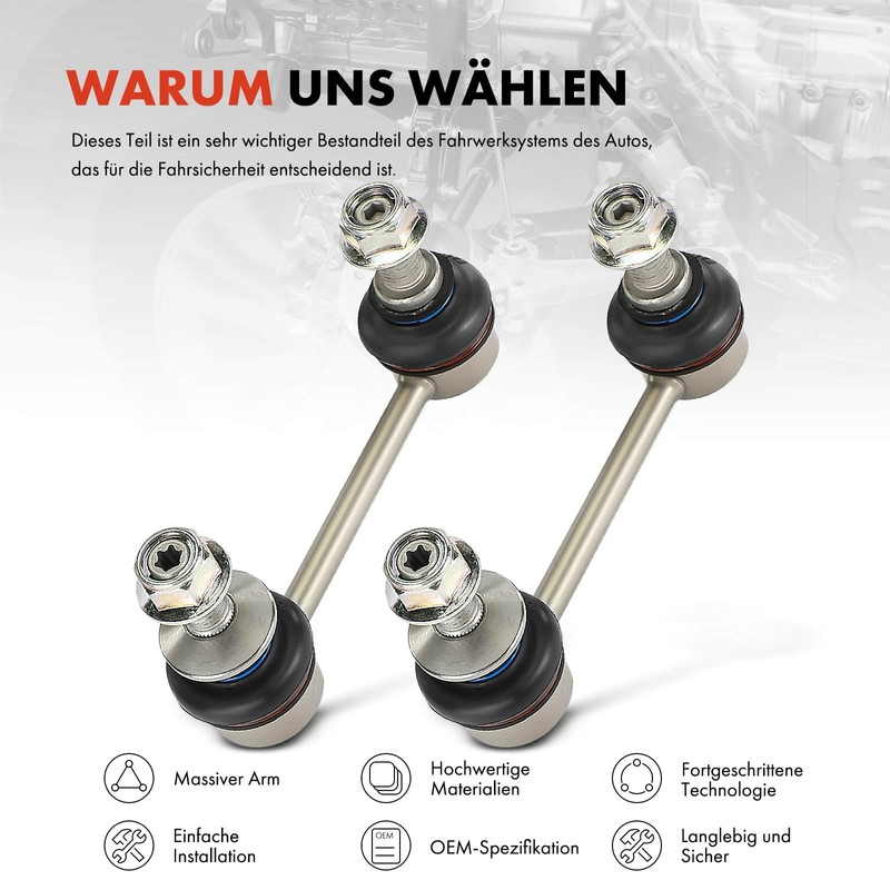 Frankberg 2 x Rear Coupling Rod Set Compatible with 5