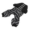 Dog Pajamas Warm Comfortable Stretchy 4 Legs Striped Dog Pajamas