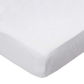 SheetWorld Baby Fitted Bassinet Sheet Fits Nuna Mixx 12 x 29 inches, 100% Cotton Woven Sheet, Unisex Boy Girl, Solid White Woven, Made in USA