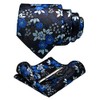 JEMYGINS Mens Floral Ties and Pocket Square Sets with Tie