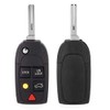 KIMISS 5 Buttons Folding Flip Car Key Case Shell Protect