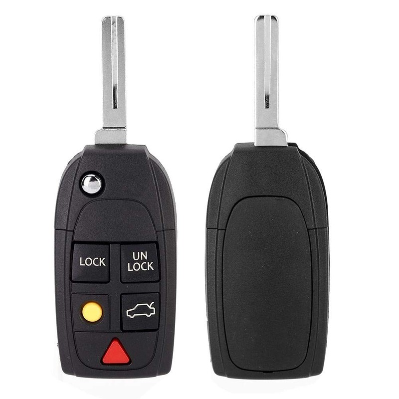 KIMISS 5 Buttons Folding Flip Car Key Case Shell Protect
