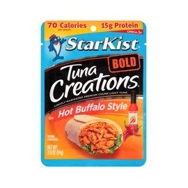 6 pouches of StarKist Tuna Creations Bold, Hot Buffalo Style, 2.6 Oz ea