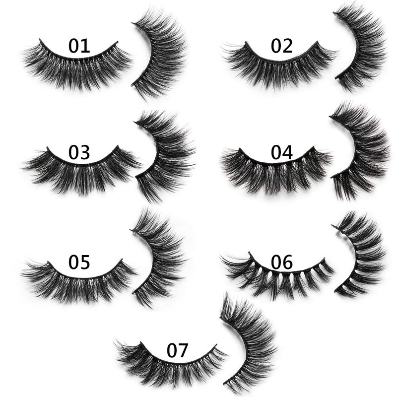 DYSILK Fluffy Lahses Fake Eyelashes - False Eyelashes Natural 7