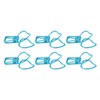 100pcs Binder Clips Cute Cartoon Peach Shape Metal Hollow Tail