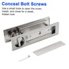 Dontay Pocket Door Handle, Modern Rectangular Keyed Entry Function, (Bed/Bath)
