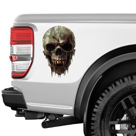 Skull Decal - Skull Sticker for Car, Truck, Vehicle, Laptop (Pixel Camo, 12 inch)