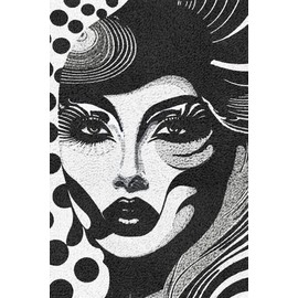 YAKOLECI Latch Hook Kits for Adults, Color Printed DIY Rug Crafts Arts Carpet for Home Decoration Festival Gift 23.6'' X 15.8'' (Gaze),Y-22