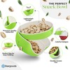 Stargoods Pistachio Bowl, Snack Serving Dish, Double Peanut Bowl with