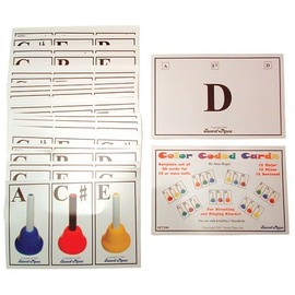 Set of 36 Color Coded Chord Cards (for use with Kidsplay Kid's Handbells)