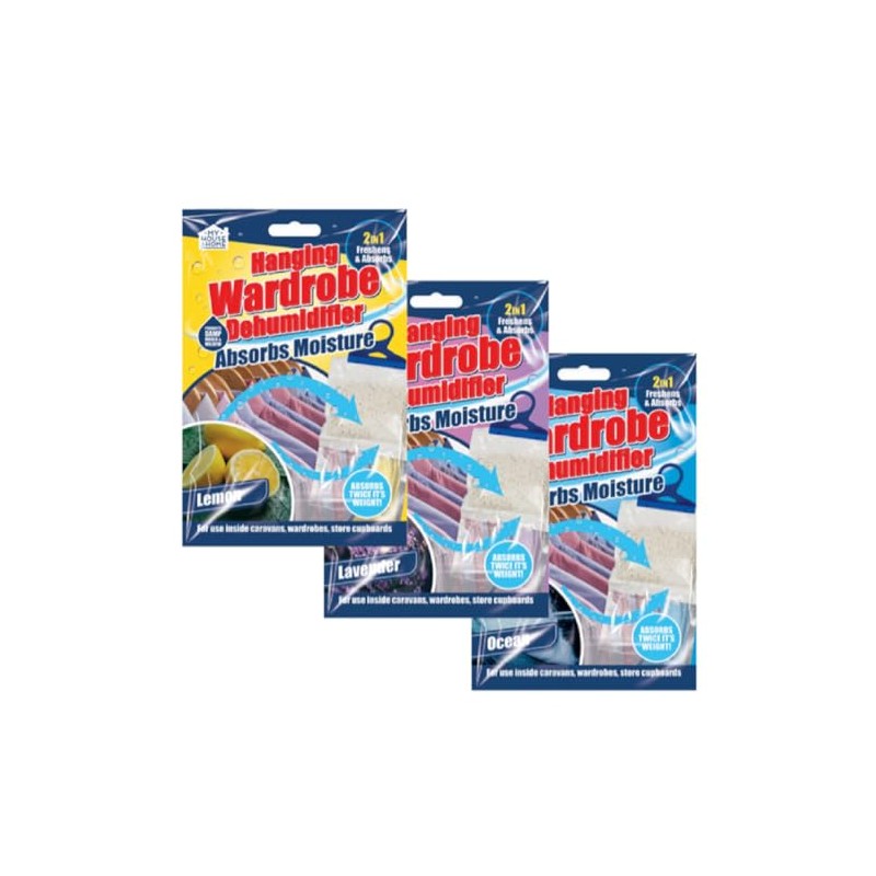 Hy House My Home Fragranced Hanging Wardrobe Dehumidifier Helps Stop