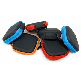 Bulk 24 Pack of Square Hard Foam Earbud Storage Cases