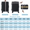 Yotako Upgraded Zippered Transparent PVC Suitcase Cover, No Disassembly Required