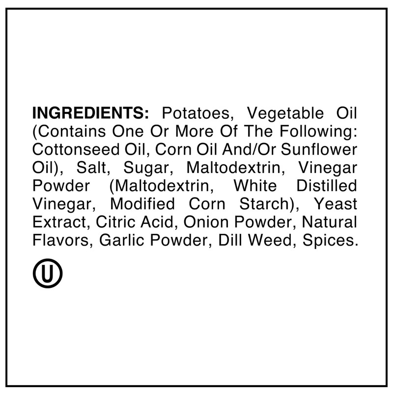 Utz Dill Pickle Rippled Potato Chips, 7.75 oz