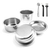 NEOUZA 51mm Stainless Steel Filter Basket 1/2/4 Cup for Espresso